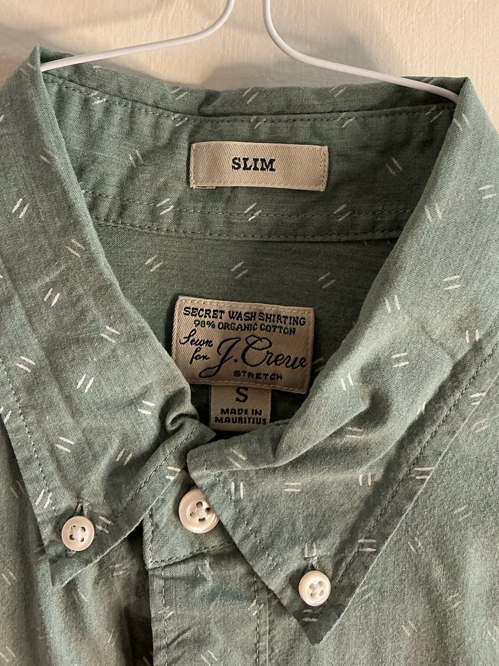 J. Crew lightweight button